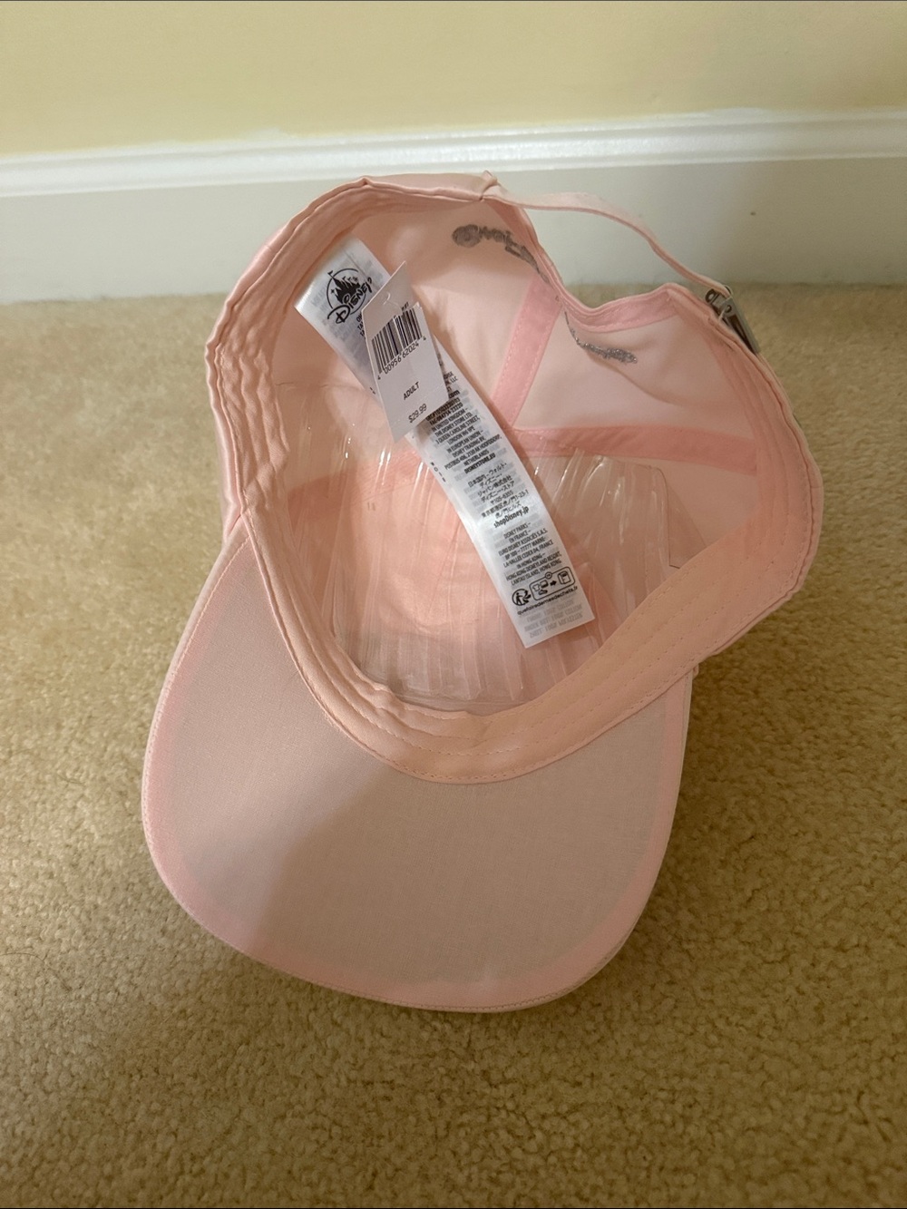 NWT Disney Parks Pink Castle Trucker Hat - Picture 2 of 4